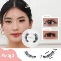 Lashineer Premium 3 Magnet Soft Lashes Instant Magnetic Eyelash Palsu Bulu Mata Curler Refill Wasado