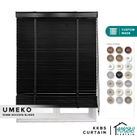 KKBS CURTAIN Umeko 50mm Bidai Timber / Bidai Wooden Tempahan  (Umeko 50mm Timber Blinds / Wooden Bli
