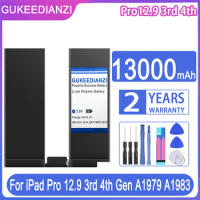 GUKEEDIANZI Battery 13000mAh for iPad pro 12.9 3rd 4th Gen A1979 A1983 A1876 A1895 A2014 A2043 A2069 A2229 A2232 A2233