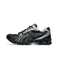 Asics Gel-Kayano 14 Round Toe Lace-Up Anti-Slip Wearable Low-Top Running Shoes Unisex Black Silver