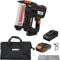 Cordless Fires 80 Nails Per Minute, Cordless Nail Gun Anti-Ejection, Battery Powered Tool-Free Jam Release WX842L Power Share