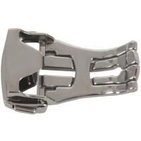 18mm Stainless Steel Deployant Watch Strap Folding Buckle Clasp For Omega, Fosted #18Mm