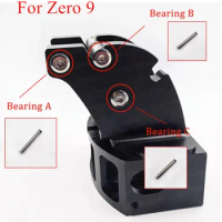 Upgraded ZERO 9 Zero9 T9 2in1 Board Front Gasket Bearing Rear Gasket Front Plate Integrated With Folding Base Scooter Parts