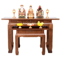 XL Solid Wood Altar Incense Desk Bodhisattva Worship Table Buddha Worship Table Niche Modern Light Luxury