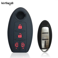 kirtlandi key holder keychain accessories for Nissan Serena siren 2015 Evalia NV200 C23 MPV 4 button car key case cover shell