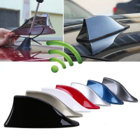 Car Shark Fin Antenna Car Roof Radio Antenna Cover Tape Base Designed For FM/AM Reception Car Antenna Replacement For Cars Truck