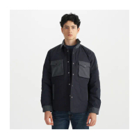【LEVIS 官方旗艦】男款 鴨絨外套 襯衫外套 羽絨外套 人氣新品 002Q1-0001