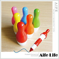 A1459 保齡球瓶造型筆 伸縮保齡球筆多色保齡球圓珠筆保齡球伸縮筆廣告筆