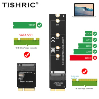 TISHRIC M2 SSD Adapter Connector M.2 NGFF SATA SSD Riser Card M.2 KEY-B Interface For Apple 2012 MacBook Air A1465 A1466