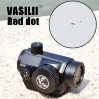 VASILII Kleinschalige Rode Stip Scoop Rode Stip Vizier Reflex Mini Geweerscope Met 1 Inch Riser Mount Jachtaccessoire