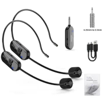 Professional Wireless Headset Microphone Transmitter Microfone For Voice PA System Radio Guitar Teaching Fitness Yoga