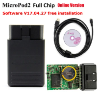 Online MicroPod2 V17.04.27 Professional Diagnostic Tool Multi-Languages weith Micro Pod2 OBD2 car Scanner