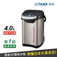 TIGER 虎牌 日本製 無蒸氣節能省電VE真空保溫電熱水瓶 4公升(PIE-A40R)