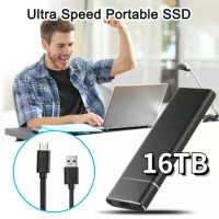 External HD 2TB Portable SSD 1TB Hard Drive 4TB 16TB Type-C USB 3.1 8TB Mobile Hard Disks High Speed Storage Decives For Laptops