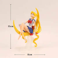 Anime Sailor Moon PVC Doll Girl Toy Cake Decoration Action Model Car Ornament Children Christmas Birthday Gift