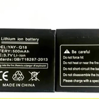 YQZY-Q18 YAY-Q18 battery Q18 smart watch phone 500mAh battery long time standby battery