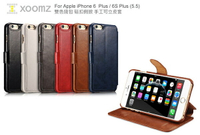 XOOMZ 雙色錢包 iPhone 6S Plus / 6 Plus (5.5) 磁扣側掀 手工可立皮套【出清】【APP下單最高22%點數回饋】