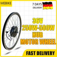 36V 250W 350W 500W Hub Motor Wheel Electric Bicycle Conversion Kit Brushless Gear Front Rear Hub Motor Wheel 20''-700C