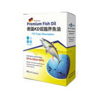 【草本之家】德國KD超臨界魚油軟膠囊60粒1入組(60粒/入DHA.EPA.Omega3)