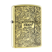 【Zippo】精雕仿古唐草-加厚版-防風打火機(美國防風打火機)