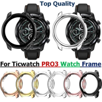 For Ticwatch pro3 Smart watch Frame Plating TPU Protector Case For Ticwatch pro3 Cover Bracelet Replacement Shell Top Quality