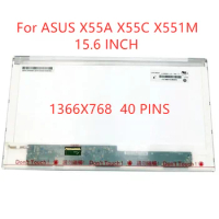 Free shipping laptop lcd screen replacement For ASUS X55A X55C X551M Laptop Lcd Screen Matrix 1366*768 40 Pin 15.6"