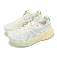 Asics 慢跑鞋 GEL-Nimbus 27 Lite-Show CN 女鞋 綠銀 夜光 緩衝 運動鞋 亞瑟士 1012B874100