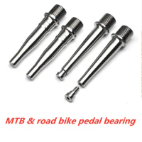 Titanium Bearing Pedal for MTB Road Bike, Spindle Axle, 1 Pair