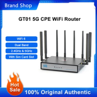 GT01 5G CPE Router Dual Band 1800Mbs WiFi 6 Mesh Repeater External Signal Wireless Network Amplifier With SIM Card Slot