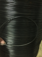 304不銹鋼黑色包膠鋼絲繩廣告吊繩大棚拉繩晾衣繩海釣線掛畫繩