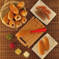 Dụng cụ khoan bánh mì, kiểu bánh xèo xúc xích, dụng cụ nướng bánh mì, dụng cụ khoan bánh xèo Hotdog,