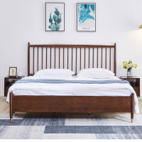 北歐公主床白蠟木實木床雙人床1.2米1.8米氣壓高箱儲物溫莎實木床