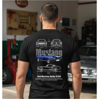 เสื้อยืด 1 ตัว ผ้าฝ้าย 100% ลาย Ford Mustang