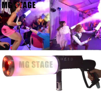 Handheld Led Co2 Gun Cryo Co2 4x3w RGB LED Jet Machine Pistol Special Effects Co2 Cannon Guns Free Co2 Gas Hose for stage effect