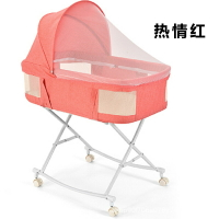 【花田小窩】嬰兒床 寶寶床 可移動折疊嬰兒床兒新生多功能提籃bb床便攜搖籃床