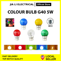 Viral MalaysiaCOLOUR BULB G40 B22 PIN INCANDESCENT FILAMENT BULB PING PONG BULB MENTOL LAMPU RAYA WA