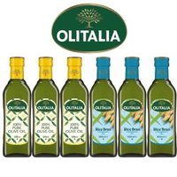 【Olitalia 奧利塔】純橄欖油+玄米油禮盒組(500mlx6瓶)