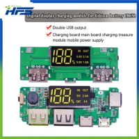 Lithium Battery Charger Board Protection Circuit, Mobile Power Bank, Dual USB, Micro, Type-C, LED, 18650 Charging Module, 5V, 2.