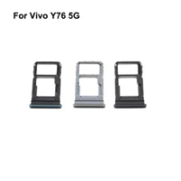 For Vivo Y76 5G New Tested Good Sim Card Holder Tray Card Slot For Vivo Y 76 Sim Card Holder VivoY76 Replacement