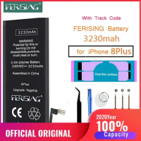 2020 100% Original FERISING New Phone Battery For Apple iPhone 8 Plus battery 0 Cycle 8Plus Replacement Batteries With Track