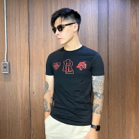 美國百分百【全新真品】Ralph Lauren 短袖 棉質 T恤 RL logo T-shirt 老虎 黑色 CA86