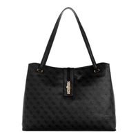 กระเป๋า Guess รุ่น LB2378024 YVONNE LOGO TOTE - สีดำ