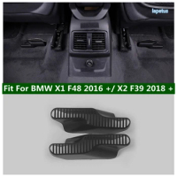Heat Floor Air Conditioner Duct Vent Outlet Grille Cover Trim 2PCS Fit For BMW X1 F48 2016 - 2021 / X2 F39 2018 - 2022 Interior