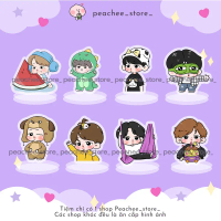 (Nhắn trước khi đặt) Standee móc khóa BTS Jimin chibi standee lắc lư nhựa mica