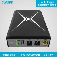 18W Mini UPS Wifi Router 12V Emergency Mini Nobreak Uninterruptible Power Supply 220 Volts No Break 12V 2A Router UPS For Modem