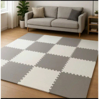 [DÀY 2CM] COMBO 10 thảm xốp ghép lót sàn 60x60 xuất dư Nhật ko hôi, kèm viền, ít lỗi cho bé