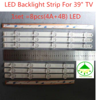 FOR 100%New (4A+4B) LED LED Backlight Strip For 39" TV LG lnnotek POLA 2.0 39" A B HC390DUN-VCFP1-21X