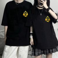 11.11 [COD] New Western Short Sleeve T-Shirt Oversized Bottoming Shirt Couple T-Shirt Top