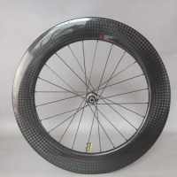 88C Disc Brake Road Bicycle Wheelset 700 C12k Plain Carbon Cutter Wheel Set Full Carbon Ring