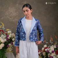 Hadinata Batik Premium Blazer Wanita Vidalea Navy M
